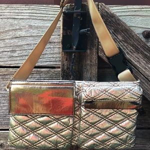 Silver Retro Fanny Pack